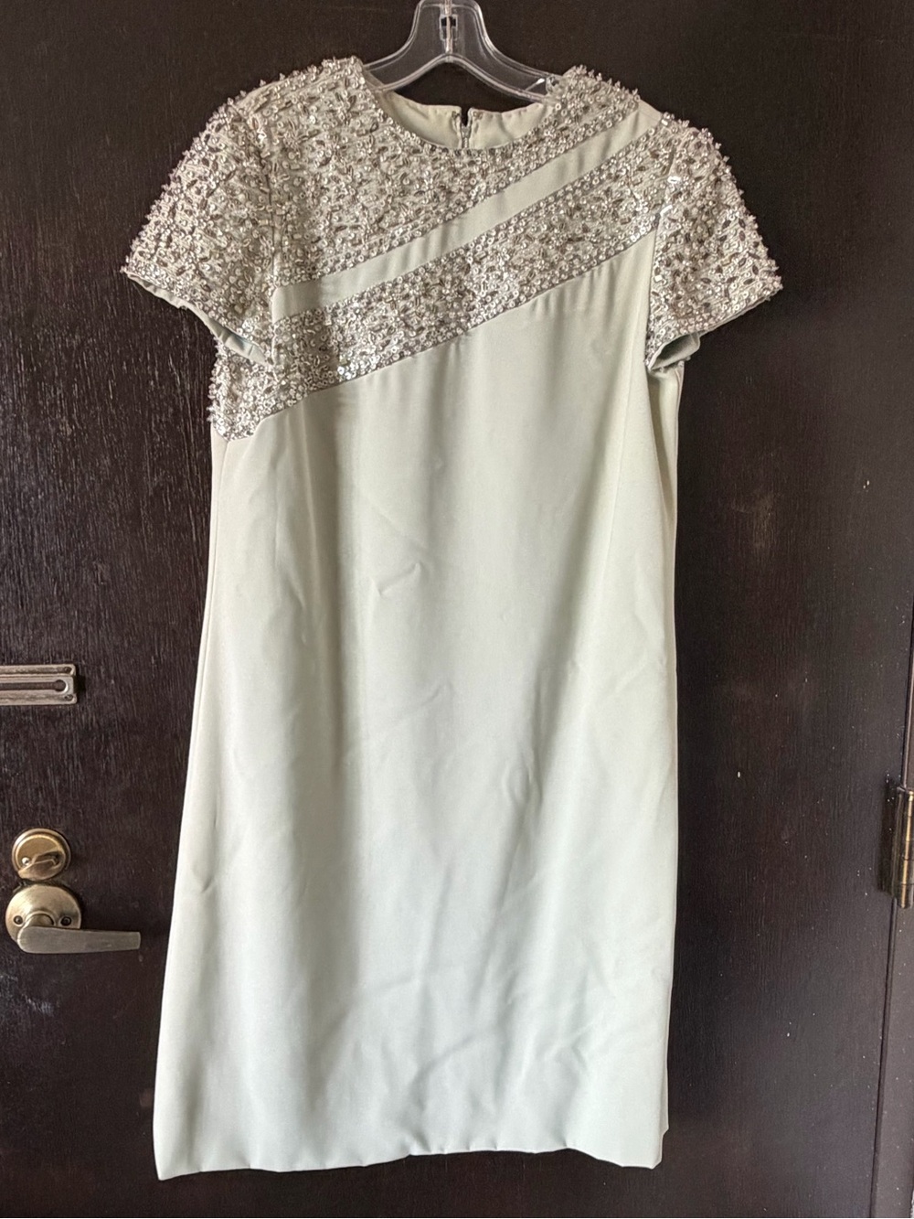 Vintage Harvey Berin by Karen Stark Beaded Shift cocktail dress union made